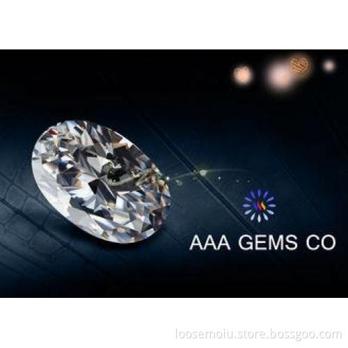 Oval Cutting Shape Colorless Moissanite Loose Stones For Ne